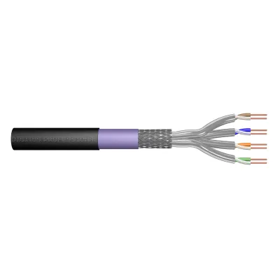 DIGITUS Erdverlegekabel CAT 7 S/FTP DK-1741-VH-1-OD | 1200 MHz | AWG23/1 | UV-beständig | PE Mantel | 100m | schwarz
