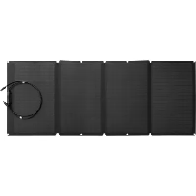 EcoFlow Solarpanel 160W 106-10160 | faltbar & tragbar | monokristallin | für Powerstation | wasserdicht IP68 | schwarz