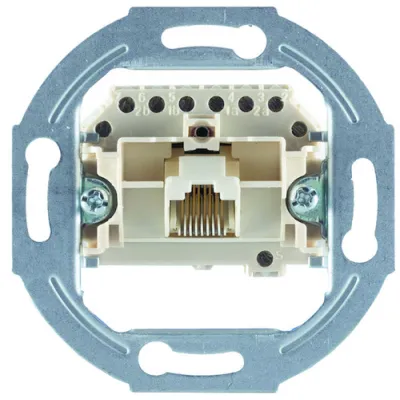 PROTEC.NET Anschlussdose PUAE 1xRJ45 8(8) Unterputz | Netzwerkdose | Metallrahmen | ohne Abdeckung