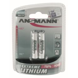 1x2 Ansmann Lithium Micro AAA LR 03 Extreme