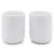 Bild: Bredemeijer Teebecher Set Umea 142013 | 2er Set Keramik mit Bambus Untersetzer | 200ml | weiß