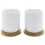 Bild: Bredemeijer Teebecher Set Umea 142013 | 2er Set Keramik mit Bambus Untersetzer | 200ml | weiß