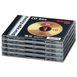 1x5 Hama CD-Box Jewel-Case 44744