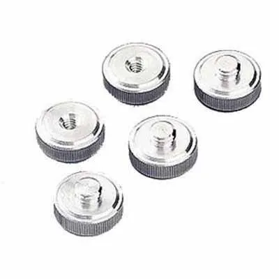 Hama Gewindeadapter 5122 | 5er-Set Adapter für Stativ | 3/8" auf 1/4" Anschluss | Metall | Silber