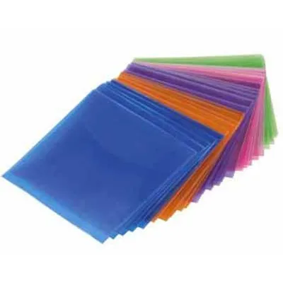 Hama CD-/DVD-ROM Schutzhüllen 50 Stück 51067 | farbig sortiert | platzsparend | für CD, DVD, Blu-ray | Staubschutz