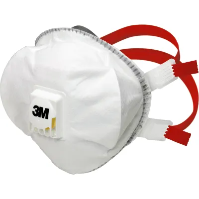 3M Atemschutzmaske FFP3 8835+ | Staubschutzmaske mit Ausatemventil | wiederverwendbar | ergonomisch | VE 5 Stück