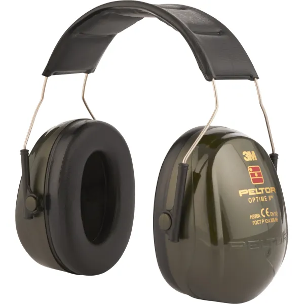 3M Peltor Kapselgehörschutz H520A-407-GQ Optime II | SNR 31dB | Kopfbügel | verstellbar | grün