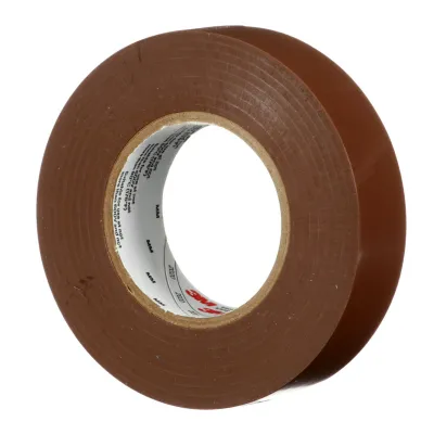 3M Isolierband Temflex 165BR6E | PVC Elektro-Isolierband 19mm x 25m | isolierend | braun | für Innen & Außen