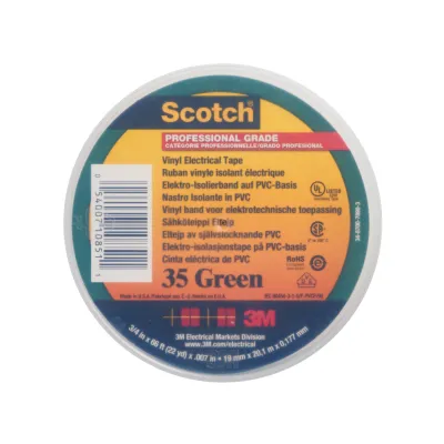3M Scotch 35 Elektro-Isolierband 7100238734 | PVC | 19 mm x 20 m | UV-beständig | grün
