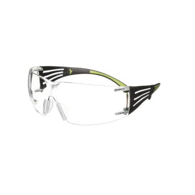 3M Schutzbrille SecureFit SF425AF | Lesebrille +2,5 Dioptrien | Polycarbonat | leicht | farblos | schwarz-grün