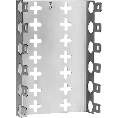 3M Montagewanne LSA-Plus 79151-508 25 | für 10 Anschlussleisten | Rastermaß 27,5 mm | Tiefe 50 mm | Metall