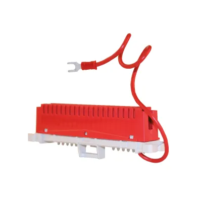 3M Erdungsleiste LSA-Plus2 38-polig 79101-516 00 | Anschlussleiste für 38 Adern | Aufsteckbar | Rot