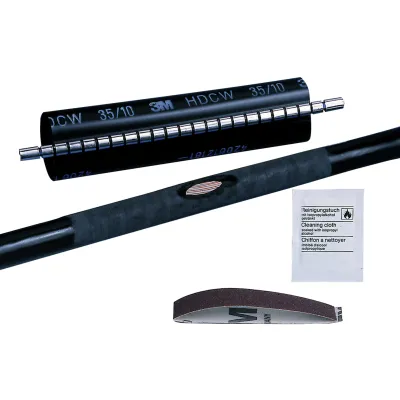 3M Warmschrumpf-Reparaturmanschette HDCW 80/25-750 | 93-25 mm | 750 mm | UV-beständig | halogenfrei | schwarz