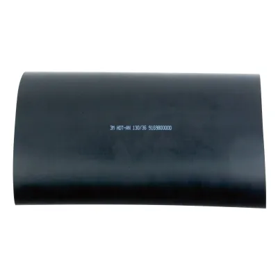 3M Warmschrumpfschlauch HDT-AN-130/36 | dickwandig | 4:1 Schrumpfrate | halogenfrei | Innenkleber | schwarz | 1 m