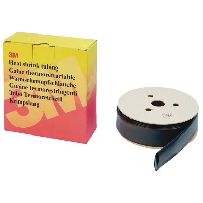 3M Warmschrumpfschlauch HSR 3000 1,5/0,5mm | Schrumpfrate 3:1 | dünnwandig | 12m Rolle | halogenfrei | schwarz