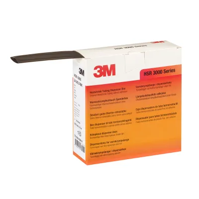 3M Warmschrumpfschlauch HSR 3000 1,5/0,5mm | Schrumpfrate 3:1 | dünnwandig | 12m Rolle | halogenfrei | schwarz