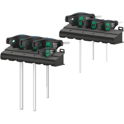 Wera Quergriff-Schraubendreher Set 454/7 HF 05023450001 | 7-teilig | Hex-Plus | Haltefunktion | ergonomisch | schwarz