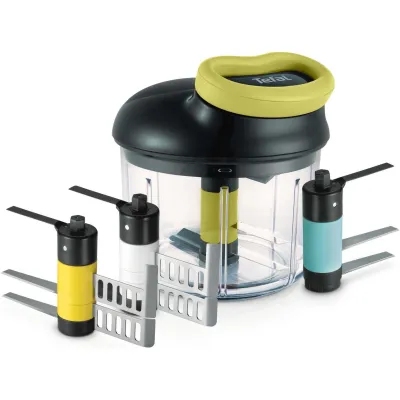 5-Sekunden Zerkleinerer, Maxi-Kit mit 4 Klingen (schwarz/grün, manuell, 900ml)