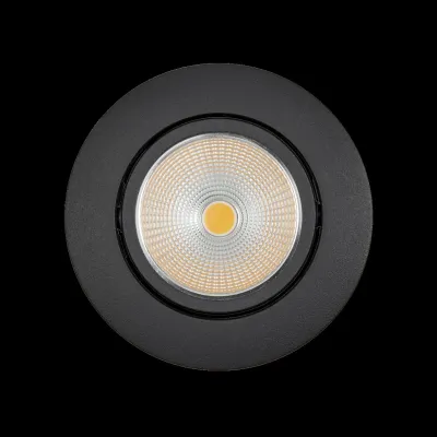 Nobile LED-Downlight 8W 3000K 780lm | 38° Einbaustrahler | Ra>90 | Ø88mm | Aluminium schwarz-matt