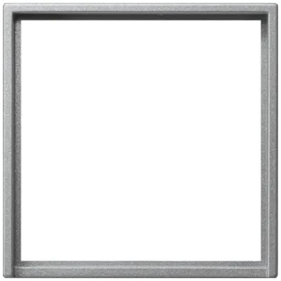 GIRA Adapterrahmen 028226 | System 55 | Zwischenrahmen quadratisch 50x50 mm | Kunststoff | Unterputz | Aluminium