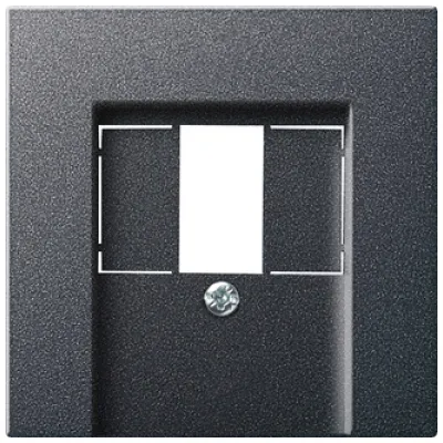 Gira Abdeckung TAE Stereo USB Zentralplatte 027628 | System 55 | Unterputz | Kunststoff | anthrazit