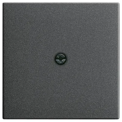 Gira Abdeckung für Schnurableitung und Fernmeldeverbinderdose 027428 | System 55 | Unterputz | Kunststoff | anthrazit