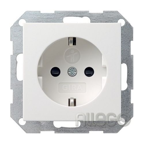 Bild: 55/rw SCHUKO-Steckdose+KS und Symbol, SYSTEM 55/rw