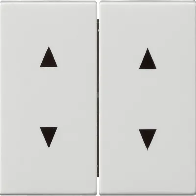 GIRA Wippe Jalousie 115003 | System 55 | 2-fach Pfeilsymbole | Kunststoff glänzend | IP20 | reinweiß RAL 9010