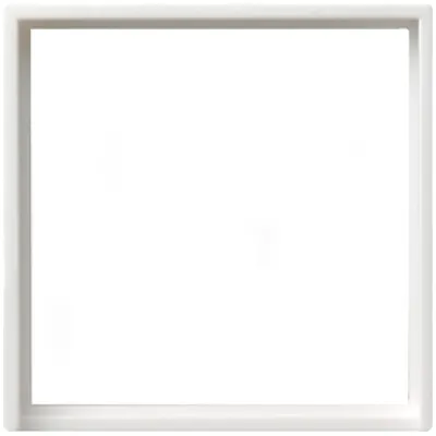 GIRA Adapterrahmen 028203 | System 55 | 50x50 mm quadratisch | Unterputz | Kunststoff | glänzend | reinweiß RAL 9010