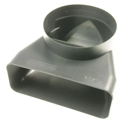 90°-Abluft-Adapter für Bosch Siemens Kochfeld 17005354 Glaskeramik
