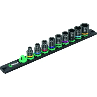 9608 Nuss-Magnetleiste B Impaktor Imperial 1 Steckschlüsseleinsatz-Satz 3/8" (sc
