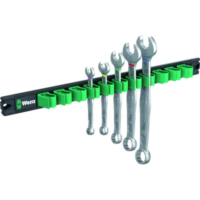 Wera Schraubenschlüsselset 9641 Magnetleiste 6003 Joker 2 | Ringmaulschlüssel 8-19 mm | 5-teilig | Magnetleiste | SW8-19