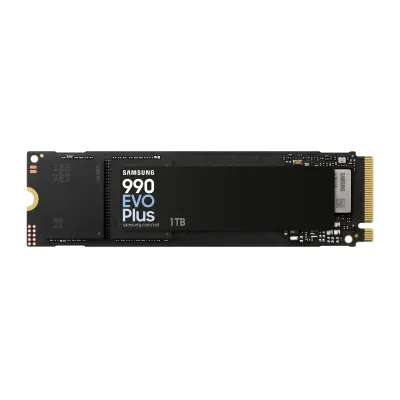 Samsung SSD 990 EVO Plus 1TB | M.2 2280 | NVMe 2.0 PCIe 4.0/5.0 | bis 7150 MB/s Lesen, 6300 MB/s Schreiben | intern