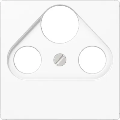 JUNG Abdeckung für SAT-TV-Steckdose A561PLSATWW | Zentralplatte | Schraubbefestigung | Duroplast | glänzend | alpinweiß