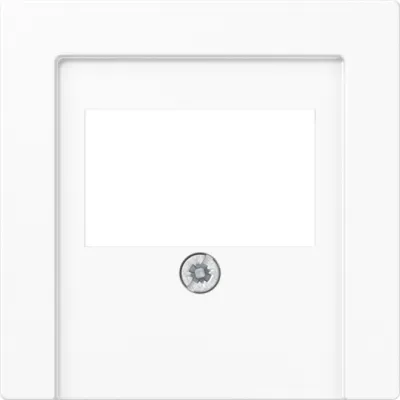 JUNG Abdeckung TAE-Anschlussdose A569PLTWW | Schraubbefestigung | Duroplast glänzend | Aufputz | alpinweiß RAL 9010