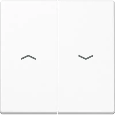 JUNG Wippe für Jalousieschalter A595PWW | Symbol Pfeile | zweiteilig | Duroplast glänzend | IP44 | alpinweiß
