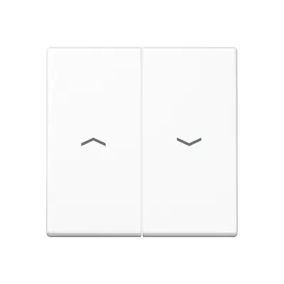 JUNG Wippe für Jalousieschalter A595PWW | Symbol Pfeile | zweiteilig | Duroplast glänzend | IP44 | alpinweiß