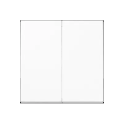 JUNG Wippe für Serienschalter A595WW | zweiteilig | Duroplast glänzend | IP44 | geeignet für Bus-System | alpinweiß