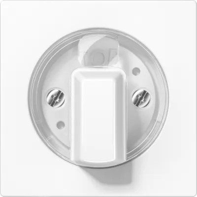 JUNG Abdeckung für Drehschalter A1541WW | Zentralplatte Jalousie AS/A | Duroplast glänzend | IP44 | alpinweiß