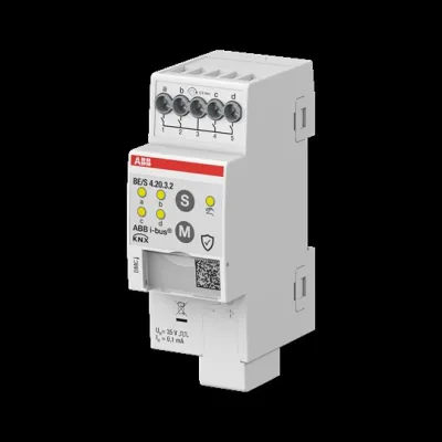 ABB Binäreingang BE/S4.20.3.2 KNX 4-fach REG 2TE | LED-Anzeige | potentialfrei | Handtaster | IP20 | 35V | Data Secure