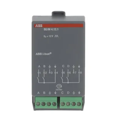 ABB Binäreingangsmodul 4-fach BE/M4.12.1 | KNX | Potenzialfreie Kontakte | Einbau | IP54 | Raum-Controller Modul