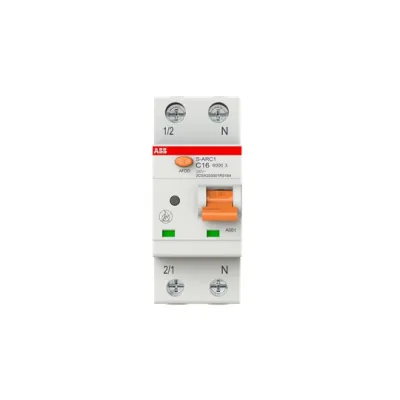 ABB Brandschutzschalter S-ARC1-C16 | AFDD+MCB | 16A | 2-polig | 230V | C | 6kA | 2TE | LED