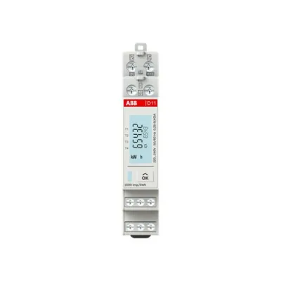 ABB Energiezähler D11 15-M 40 MBUS | 1-phasig | MID zertifiziert | 40A | M-Bus | digital | 70% recycelter Kunststoff