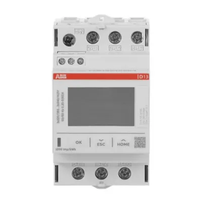 ABB Energiezähler Drehstrom D13 15-M 65 | MID zertifiziert | 65A | 3-phasig | Impuls- & Alarmausgang | recycelt