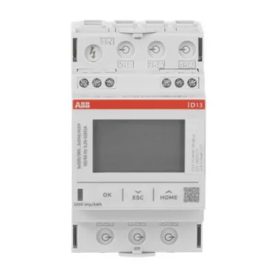 ABB Energiezähler Drehstrom D13 15-M 65 MODBUS | MID-zertifiziert | 65A | 3-Phasen | 70% recyceltes Kunststoff