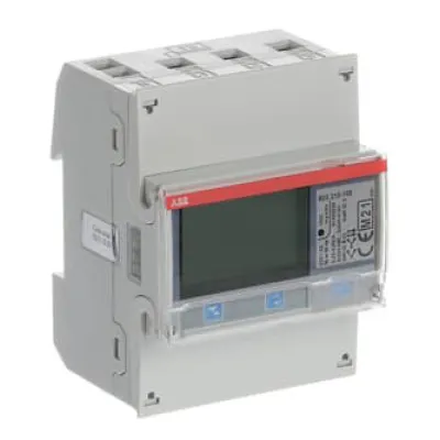 ABB B23 212-100 Drehstromzähler | MID | 65A | 3-Phasen | RS485 Modbus | S0 | digital | weiß
