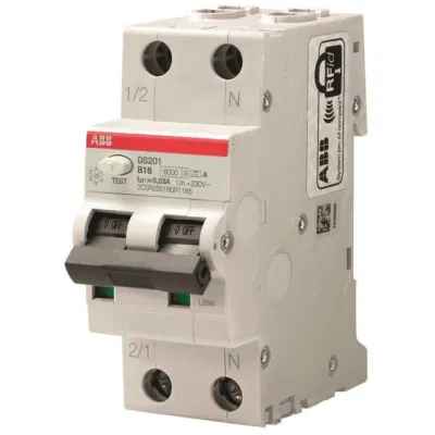 ABB FI/LS-Schalter DS201A-B10/0,03 2CSR255180R1105 | RCBO 1P+N | 10A | 30mA Typ A | 6kA | B-Charakteristik | 230V | IP20