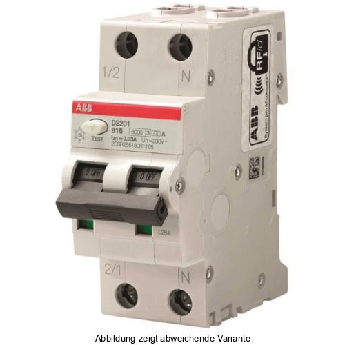 Bild: ABB DS201 B13 A30 FI/LS-Schalter 6kA 1P+N TypA B13 30mA