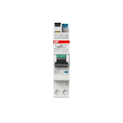 ABB FI/LS-Schalter DSX301CA-B13/0,03 | RCBO 1P+N Typ A | 13A | 30mA | B-Charakteristik | 1TE | 230V | 6kA | IP2X