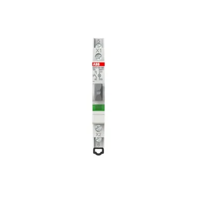 ABB Leuchttaster E217-16-10D | 16A | LED Signallampe | 1 Schließer | 250V AC/DC | grün | Einbautiefe 67,5mm